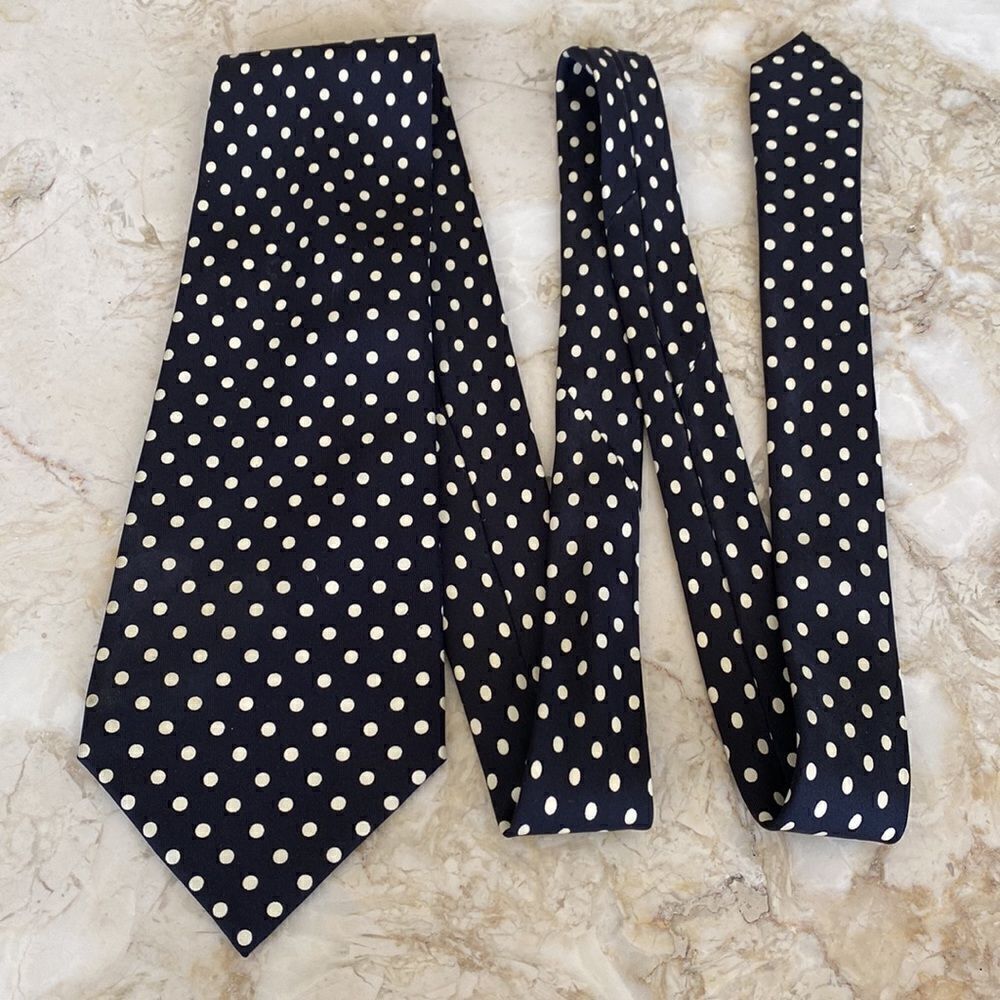 Avanzata for Harry Rosen 100% Silk Polka Dot Tie